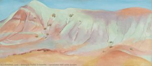 Collina Di Lavanda Con Verde — Georgia O'keeffe