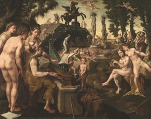 Concert Of Apollo And The Muses On Mount Helicon — Maerten Van Heemskerck
