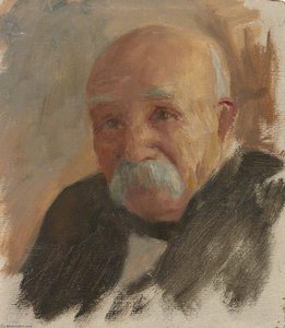 Georges Clemenceau (1841–1929), Prime Minister Of France (preparatory Study For 'the Supreme War Council In Session At Versailles On 3rd July 1918') — Herbert Arnould Olivier