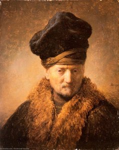 Den Ældre Mand I Fuskakke — Rembrandt Van Rijn