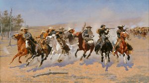 Una Corsa Verso Il Bosco — Frederic Remington