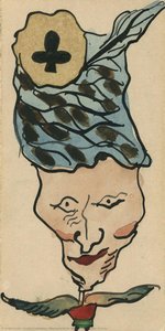 Playing Cards For Whist/bridge - Queen Of Clubs — Arnold Schoenberg