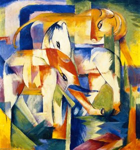 Elefant, Pferd, Rinder — Franz Marc