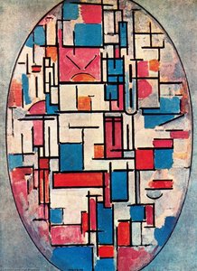 Composizione Ovale Con Colori Chiari — Piet Mondrian