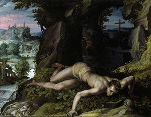 The Temptation Of St Benedict — Alessandro Allori