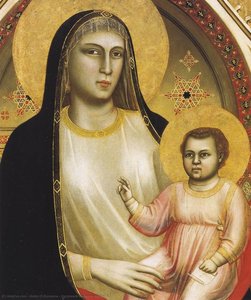 A Janela Para O Paradiso: A Madona De Ognissanti (detalhe) — Giotto Di Bondone