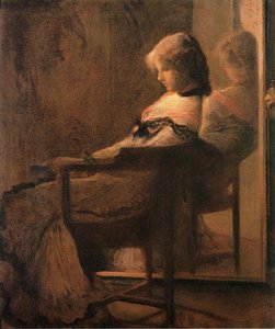 Reflections (aka Arrangement In Pink And Blue) — Joseph Rodefer Decamp