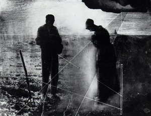 Stereoscopic Composition, Based on Millet's 'Angelus' (unfinished), circa 1978