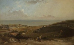 The Channel From Dover Cliffs — Joseph William Allen