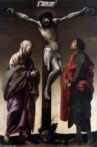 The Crucifixion With The Virgin And St John — Hendrick Terbrugghen