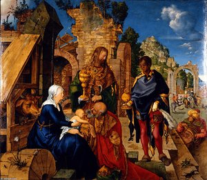 Uctívání Třiadvacetiletého Krista — Albrecht Dürer