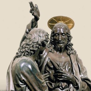 Christ And Doubting Thomas (detail) — Andrea Del Verrocchio