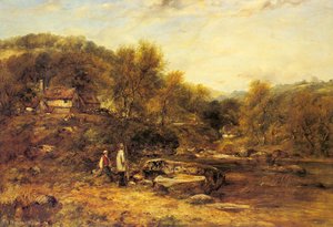 Anglers By A Stream — Frederick Waters (william) Watts