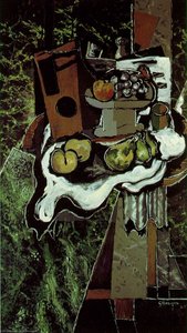 Fruit On A Tablecloth With A Fruitdish, Paris P — Georges Braque