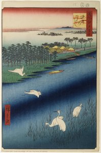 67 (58) The Ferry At Sakasai — Ando Hiroshige