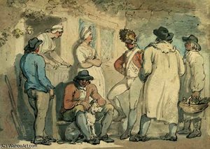 At The Inn Door — Thomas Rowlandson