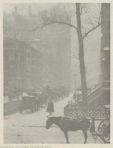 The Street, Fifth Avenue — Alfred Stieglitz
