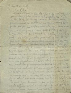 Brief von Frida Kahlo an Alejandro Gómez Arias, 15. Juli 1927