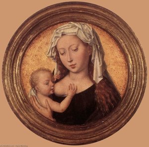 Tardío - La Virgen Amamantando Al Niño — Hans Memling