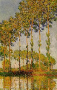 Poplars, Row In Autumn — Claude Monet