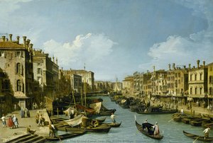 Il Canal Grande Vicino Al Ponte Di Rialto, Venezia — Giovanni Antonio Canal