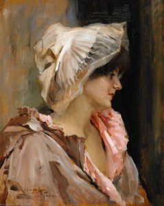 Parisian Lady In A Peignoir — Albert Edelfelt
