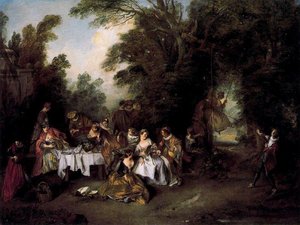 The Italian Meal — Nicolas Lancret
