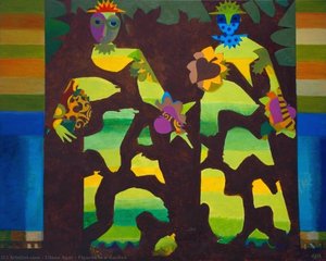 Figures In A Garden