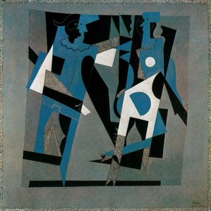 Harlequin I Kobieta Z Kołnierzykiem — Pablo Picasso