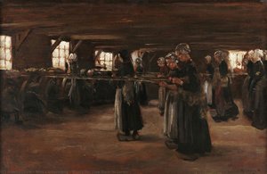 Study For Flax Barn In Laren — Max Liebermann
