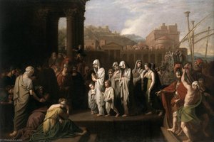 Agrippina Landing At Brundisium With The Ashes Of Germanicus — Benjamin West