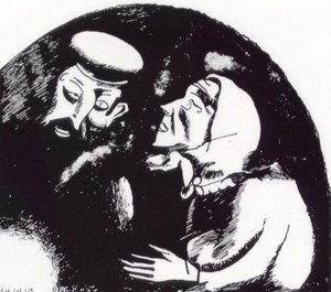 Alter Mann Und Alte Frau — Marc Chagall