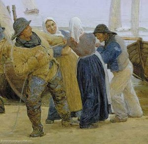 Pescadores De Hornbaek — Peder Severin Kroyer