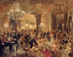Supper At The Ball — Adolph Von Menzel