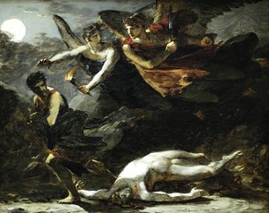 Justice And Divine Vengeance Pursuing Crime Study — Pierre-paul Prud'hon
