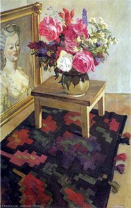 Flowers On The Carpet — Aleksandr Deyneka