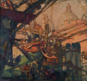 Santa Maria Della Salute, Venezia (venetian Anchors) — Sir Frank William Brangwyn