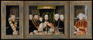 Cristo Che Benedice, Circondato Da Una Famiglia Di Donatori — Albrecht Dürer