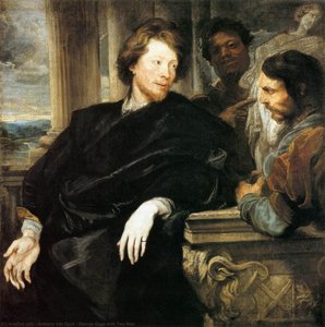 George Gage Avec Deux Hommes — Sir Anthony Van Dyck