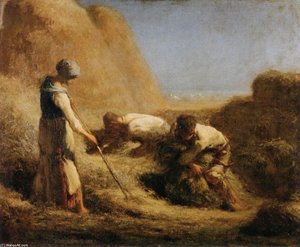 Das Zusammenbinden Von Heu — Jean-françois Millet