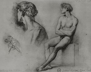 Nudo Maschile E Altri Studi — Gustave Moreau