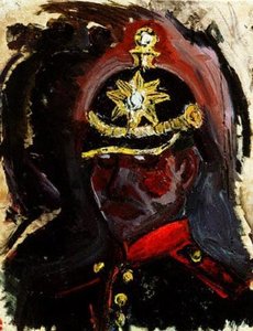 Self-portrait Wearing A Gunner's Helmet — Otto Dix