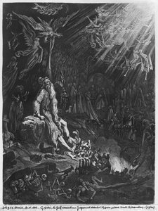 Den Vandrende Jævel Og Dommedagen — Gustav Doré