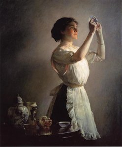 The Blue Cup — Joseph Rodefer Decamp