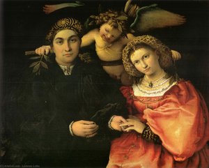 Signor Marsilio Cassotti And His Wife, Faustina — Lorenzo Lotto