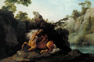 Horse Devoured By A Lion — George Stubbs