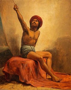 Life Study Of John Mongo, The Punka Walla — Thomas Faed