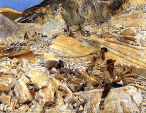 Portare Giù Il Marmo Dalle Cave Di Carrara — John Singer Sargent