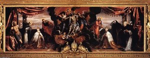 El Cristo Muerto Adorado Por Los Dogos Pietro Lando Y Marcantonio Trevisan — Jacopo Tintoretto