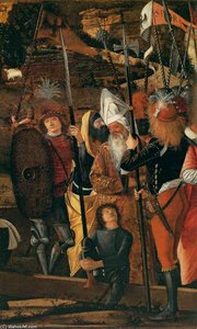 Gruppo Di Soldati E Uomini In Costume Orientale — Vittore Carpaccio
